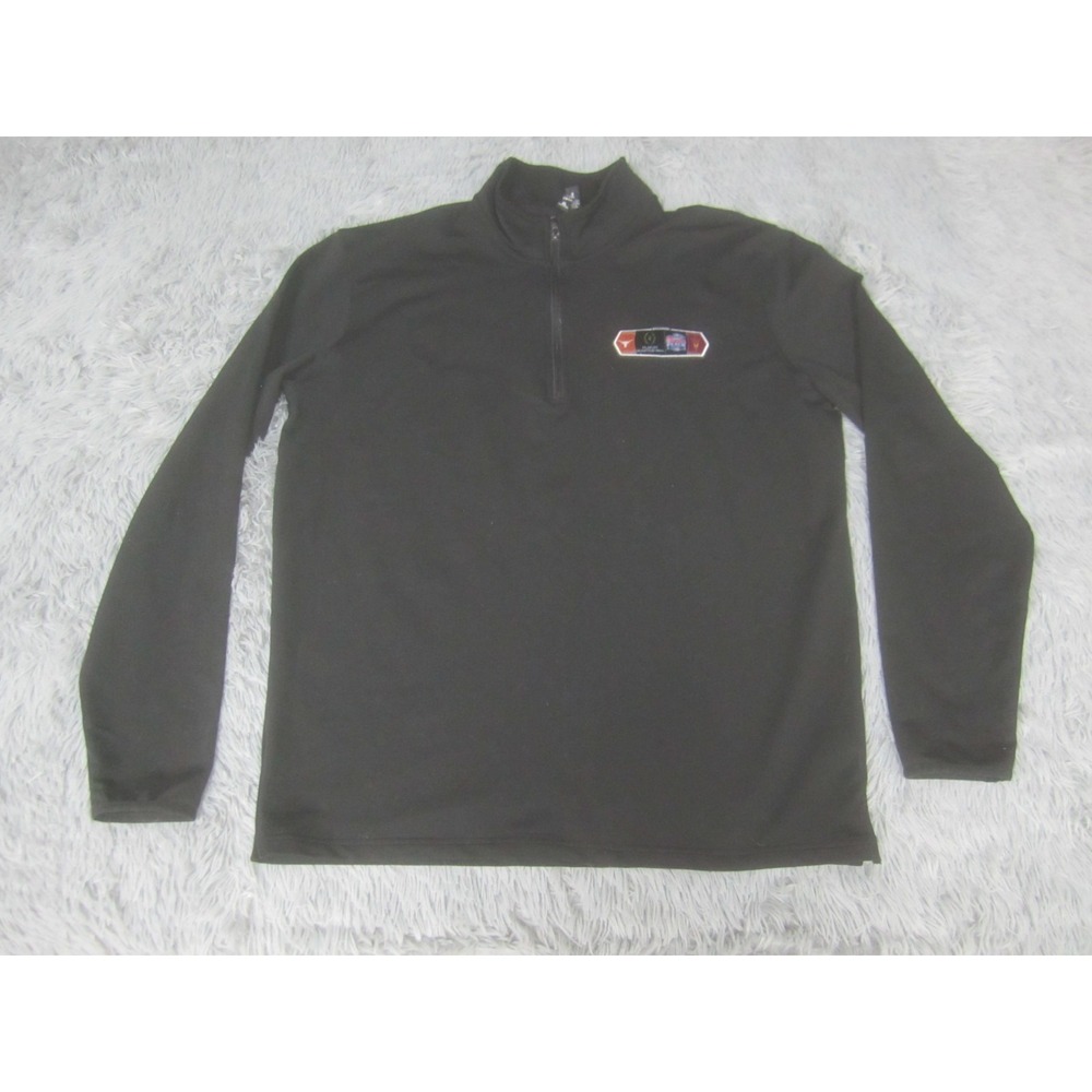 Texas Longhorns Pullover Mens XL Black College Football Playoffs 2025 Quarter Fi